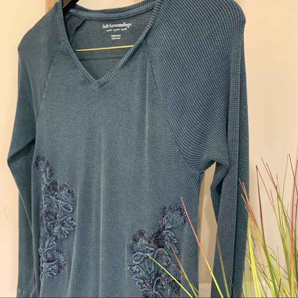 Soft Surroundings Lara Waffle Knit Dress, Petite S - Picture 7 of 10